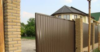 Купить откатные ворота из профнастила Кандалакша, цена от 1779 руб.